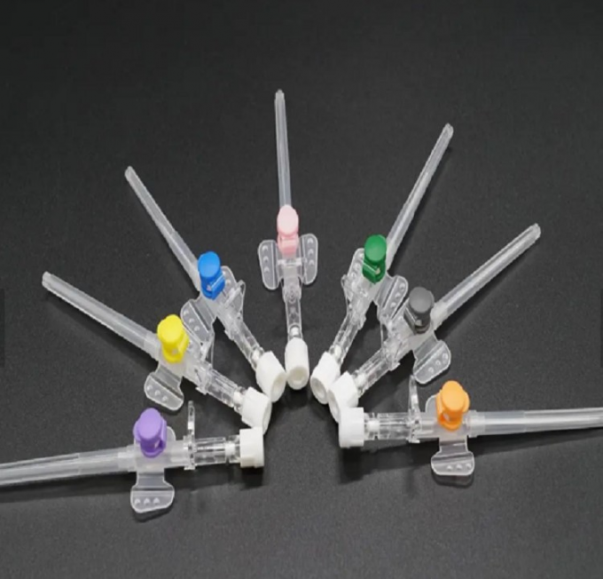 24G Yellow I.V Catheter Iv Cannula With Injection Port Intravenous