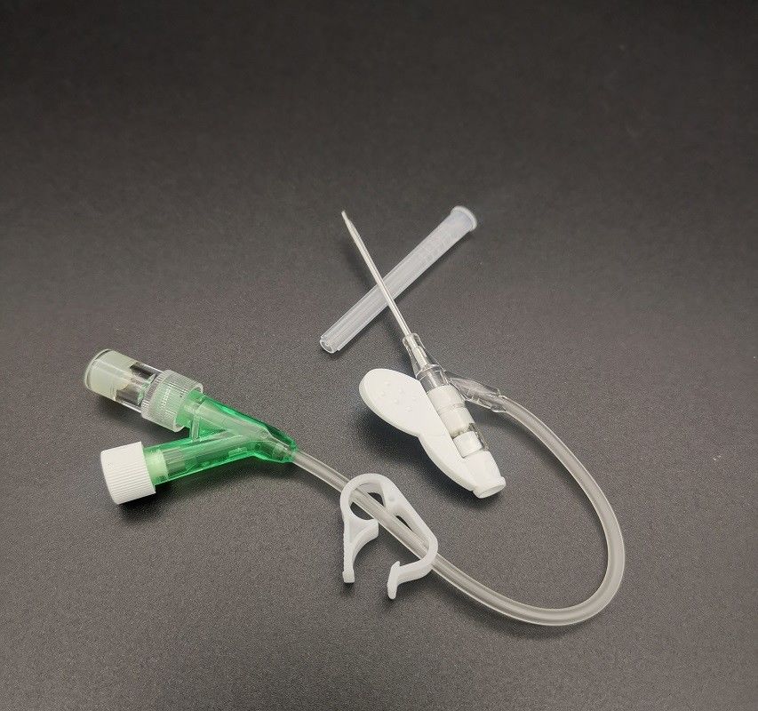 Green 18G Disposable Iv Cannula Y Type Catheter Surgical Infusion Blood