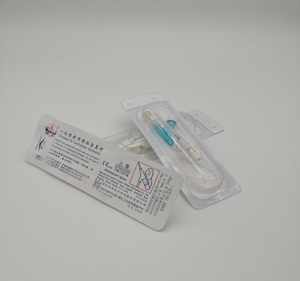 Blue Adults Disposable IV Cannula Catheter 22G Y Type For Routine Infusion