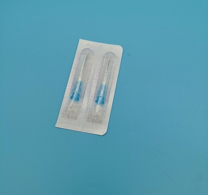 Blue Green Disposable Hypodermic Needles Sterile Out Diameter 0.36mm 28G