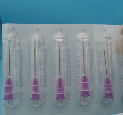 Dentist Disposable Medical Consumables Hypodermic Syringe 0.55mm 24G Medium Purple