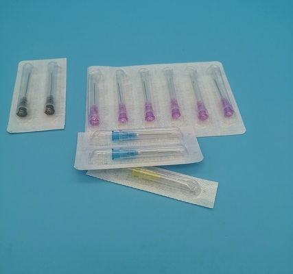 Out Diameter 1.1mm 19G Disposable Hypodermic Syringes Cream Color