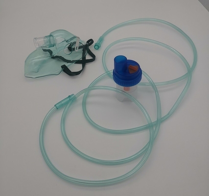 Steel PVC Adult Oxygen Mask Adjustable Disposable Adult Nebulizer Mask CE Certification