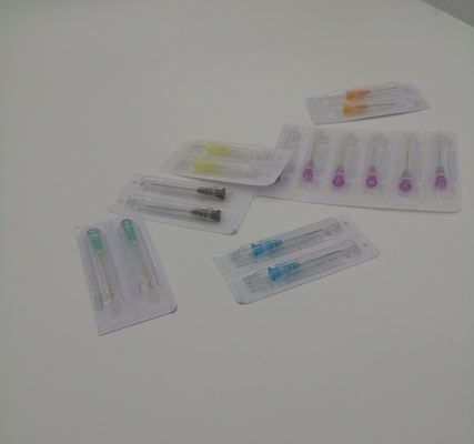 Light Yellow Disposable Syringe Needles Inclined For Injection Out Diameter 2.7mm 12G