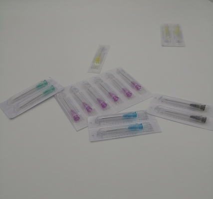 Purple Disposable Syringe Needles Inclined Out Diameter 2.4mm 13G