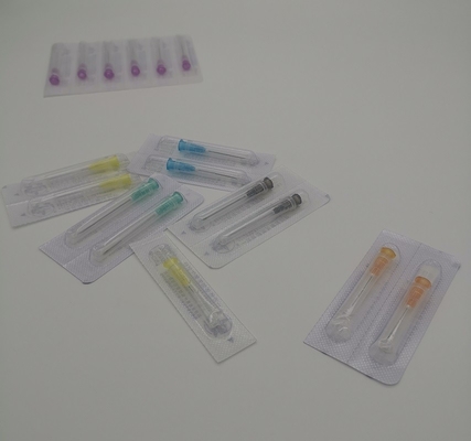 Inclined Out Diameter 2.1mm 14G Disposable Diabetic Needles Light Green