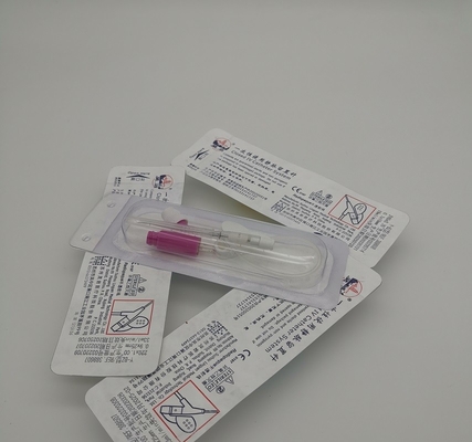 Disposable Pink 20G Y Positive Pressure Type Iv Catheter Cannula For Emergency Infusion Blood Transfusion