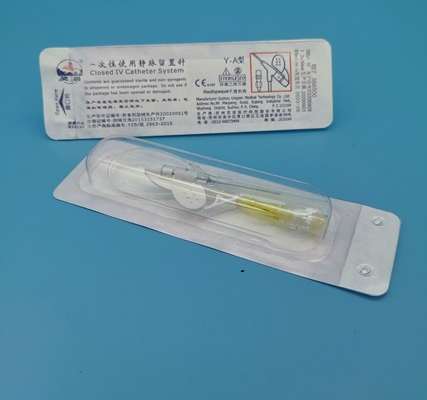 24G 	Disposable IV Cannula Butterfly Type Yellow Pediatric Neonatal Infusion
