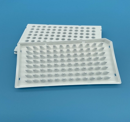 White Deep Well PCR Plates 0.1ml PCR 96 Well Non Skirted