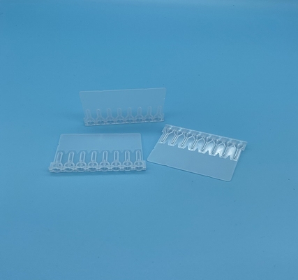 Polypropylene Transparent PCR Plates Low Profile 8 Even Magnetic Needle Set Round Bottom