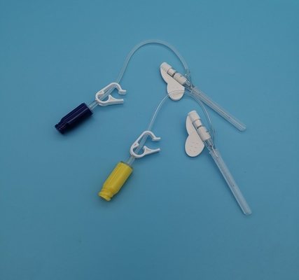 22G Disposable Butterfly Positive Pressure Type Iv Cannula Routine Infusion For Adults Blue