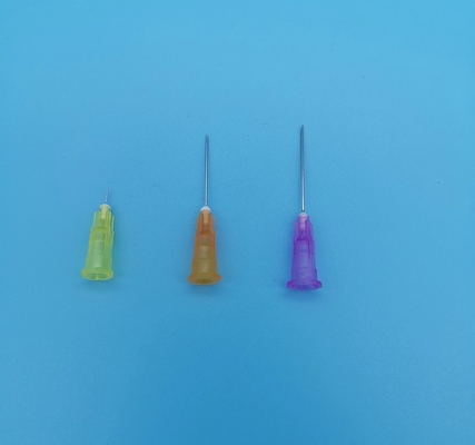Yellow Disposable Hypodermic Needles Syringe Out Diameter 0.9mm 20G