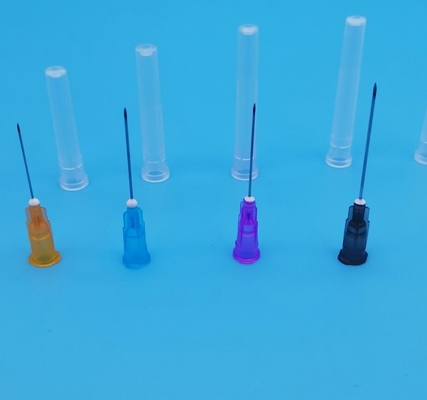 Black Hypodermic Needle Disposable Sterile Out Diameter 0.7mm 22G