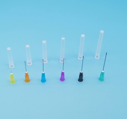 Out Diameter 1.1mm 19G Disposable Hypodermic Syringes Cream Color