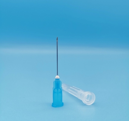 Blue Grey Disposable Needle Syringe Inclined Out Diameter 1.8mm 15G For Medicine