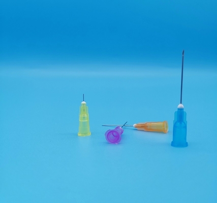Light Yellow Disposable Dental Syringes Side Hole Out Diameter 2.7mm 12G