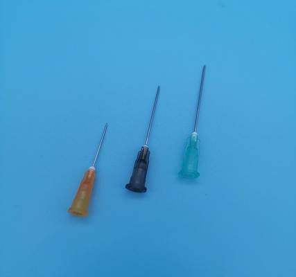 Olive Green Disposable Syringe Needles Inclined Injection Needle Out Diameter 3.4mm 10G