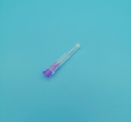 Purple Disposable Syringe Needles Inclined Out Diameter 2.4mm 13G