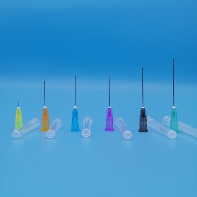 Purple Disposable Syringe Needles Inclined Out Diameter 2.4mm 13G