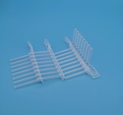 2.2ml Deep Well PCR Plates Polypropylene Transparent 8 Even Magnetic Needle Set Pointed Bottom