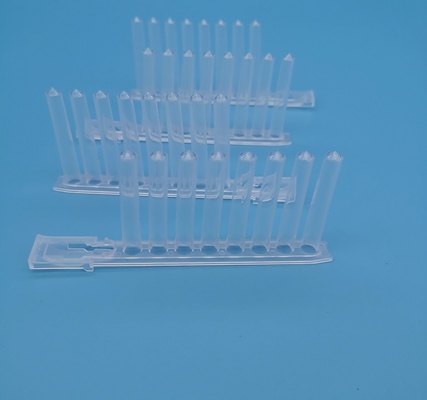 2.2ml Deep Well PCR Plates Polypropylene Transparent 8 Even Magnetic Needle Set Pointed Bottom