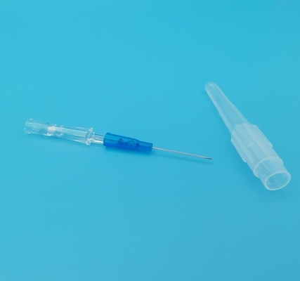 One-Time Use IV Cannula Catheters Satefy Type Gauge 22G Deep Blue CE ISO13485
