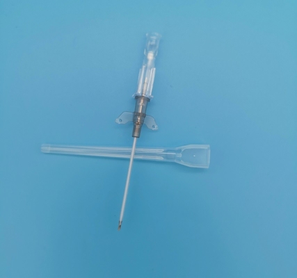 24G Yellow Safety IV Catheter Cannula With Small Wings CE ISO