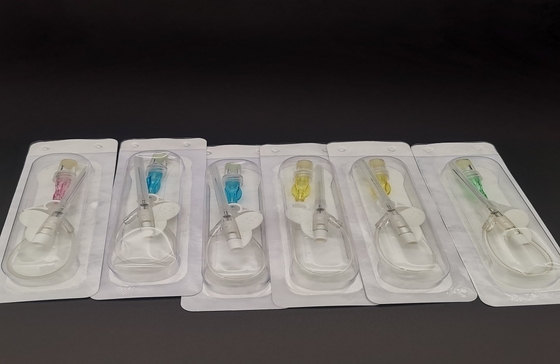 Disposable Intravenous Indwelling Needle Straight Yellow 24G Pediatric Neonatal Infusion